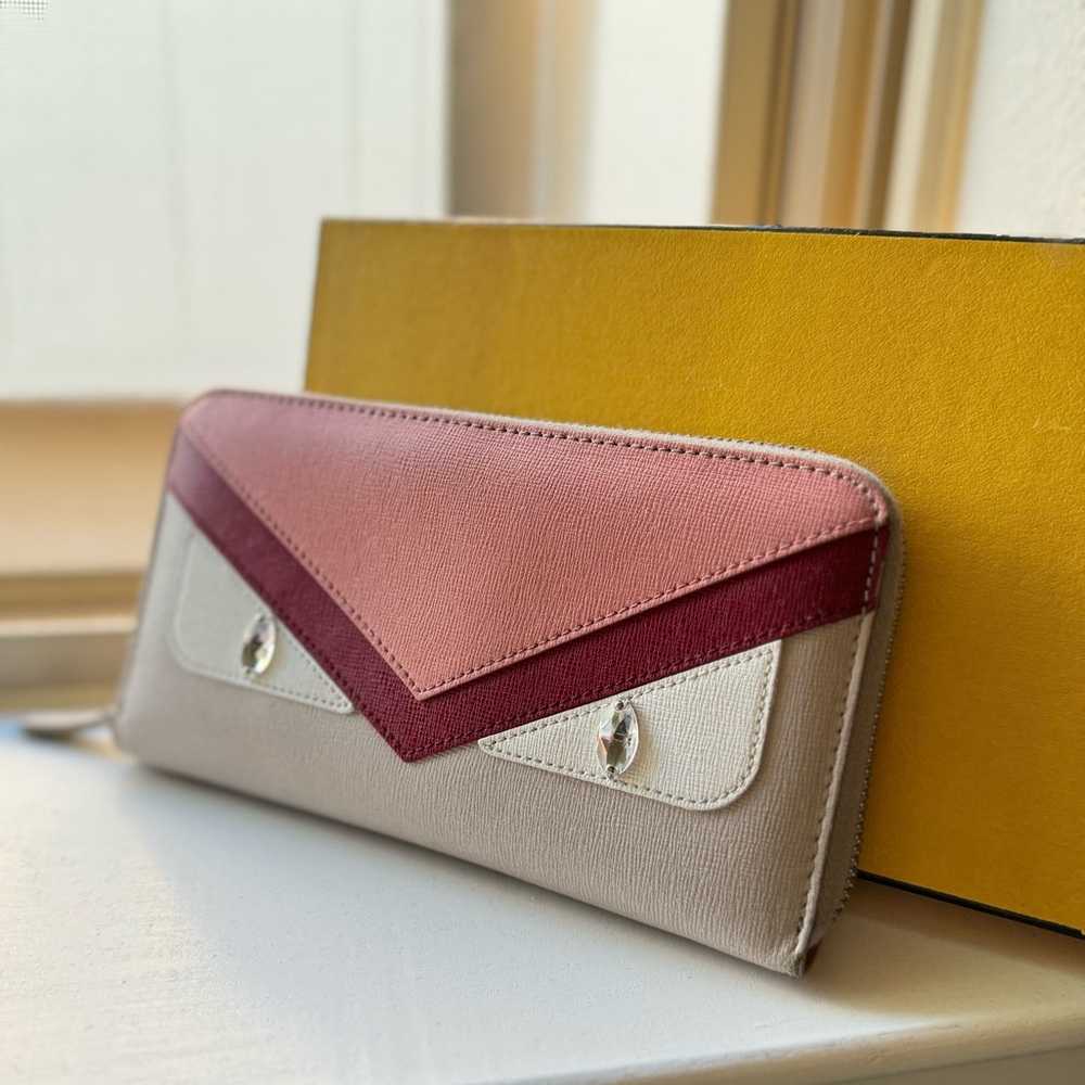 FENDI ☆ Monster Zipper Wallet ☆ Amazing Condition ☆ Box & Dust Bag